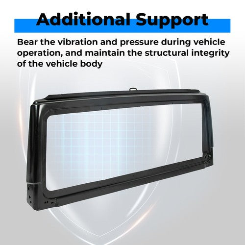 Solid Spare Black Front Windshield Frame For 2003 -2006 Jeep Wrangler TJ 55395014AB