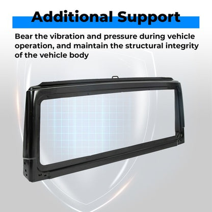 Solid Spare Black Front Windshield Frame For 2003 -2006 Jeep Wrangler TJ 55395014AB