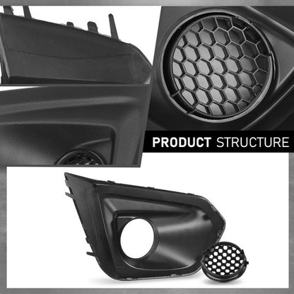 Solid Spare Front Bumper Fog Light Bezel Cover Left Fit For 2012 2013 2014 Subaru Impreza