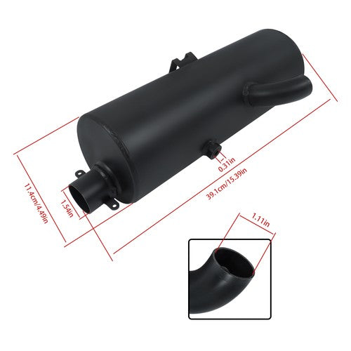 Solid Spare Exhaust Muffler 1260715-029 1260715-489 For Polaris Sportsman 500 4X4 1996-2001