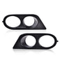 Solid Spare Fit For 01-06 BMW E46 M3 2-Door Matte Black Front Bumper Fog Light Cover