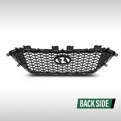 Solid Spare Fit For 2015-2017 Hyundai Sonata Front Bumper Upper Grille Grill W/O Radar Hole