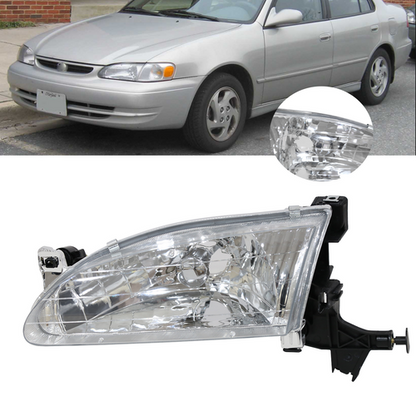 Fit For 1998-2000 Toyota Corolla CE VE LE 1.8L Chrome Headlights Driver Side LH