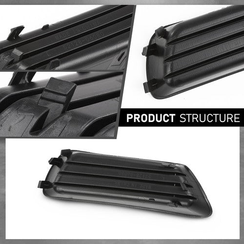 Solid Spare Fit For 2007-2009 Toyota Camry Front Bumper Insert Fog Light Cover Left Side