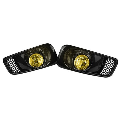 For 1999-2000 Honda Civic Front Bumper Halogen Fog Lights Lamp&Grille Grill 3PCS