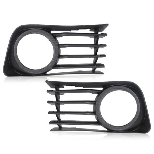 Solid Spare Fog Light Lamp Cover Bezel Grille w/ Hole Fit For 04-09 Toyota Prius LH+RH