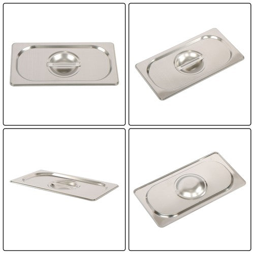 Solid Spare 6 Inch Deep 8 Pack Restaurant Steam Table Pans 1/3 Size with Non-Stick Coating