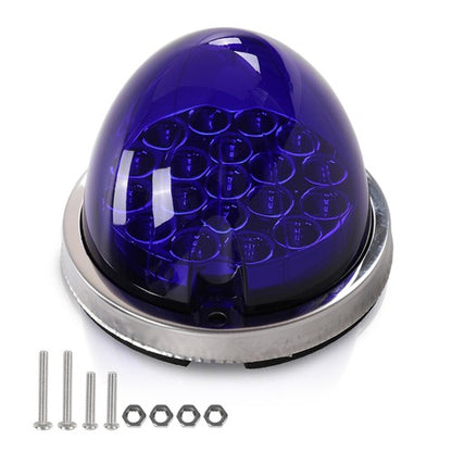 Solid Spare New Blue Lens Watermelon (19 LED) Marker Turn Signal Light Universal w/ Base