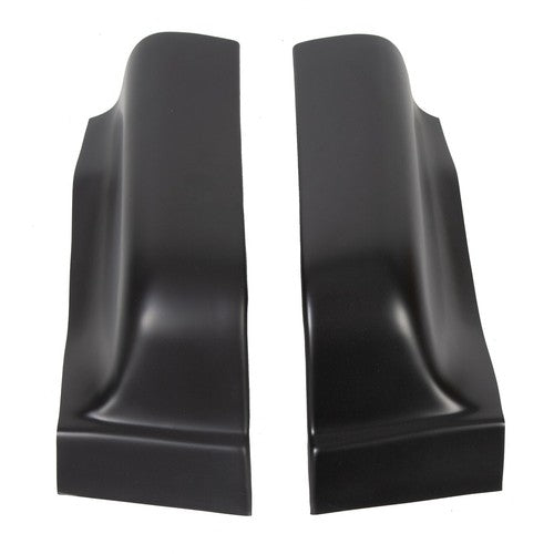 Solid Spare Black ABS Cab Corner Covers For 2004-2008 05 06 07 Ford F150 F-150 Crew Cab