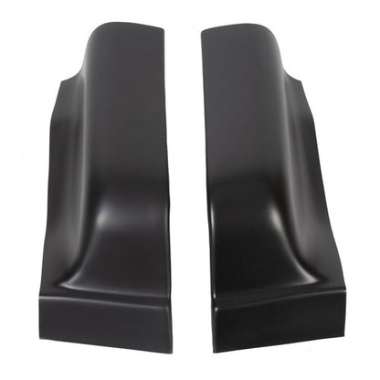 Solid Spare Black ABS Cab Corner Covers For 2004-2008 05 06 07 Ford F150 F-150 Crew Cab
