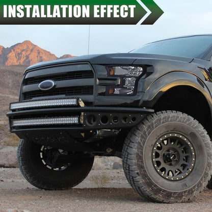 Solid Spare Fit For 2015-2017 Ford F150 Smoke Lens Amber Corner Headlights Left+Right