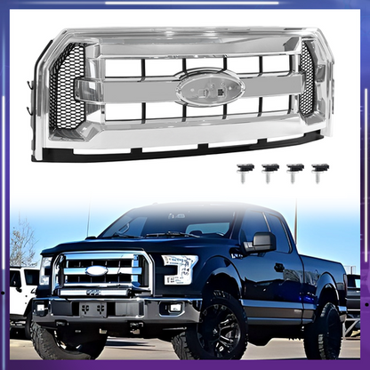 Front Bumper Grille Assembly Chrome For Ford F-150 F150 2015-2017 FL3Z8200DA