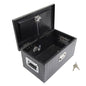 Solid Spare 20"×12"×9.5" Tool Box w/Keys For Pickup Trailer Black Aluminum Diamond Plate