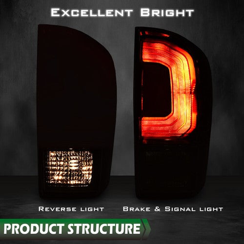 Solid Spare Fit For 2016-2021 Toyota Tacoma Rear Right Side Tail Light Brake Lamp Assembly