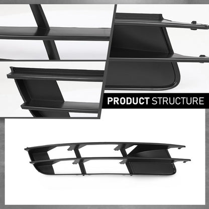 Solid Spare Fit For 2007 2008 2009 Audi Q7 Front Bumper Cover Lower Grille Outer Right Side