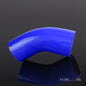 Solid Spare 60mm - 80mm Silicone 45 Degree Elbow Reducer Pipe Hose Blue