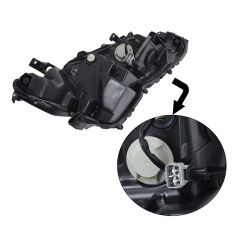 Solid Spare Headlight Assembly For Toyota Camry XSE XLE 2021 2022 Full LED Black Driver Left