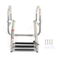 Solid Spare Boat Ladder Stainless Steel 3 Steps Telescoping Ladder Folding Dock Ladder