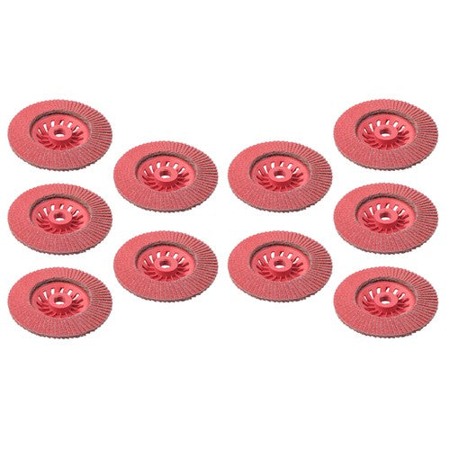 Solid Spare 10 Pcs 60 Grit 4-1/2" x 7/8" Ceramic Grinding Wheel Type 29 Flap Discs