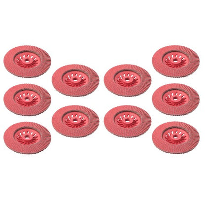 Solid Spare 10 Pcs 60 Grit 4-1/2" x 7/8" Ceramic Grinding Wheel Type 29 Flap Discs