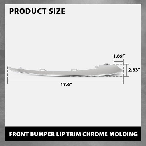 Solid Spare Fit For 18-20 Mercedes-Benz W222 S450/560 Front Bumper Trim Molding Left+Right