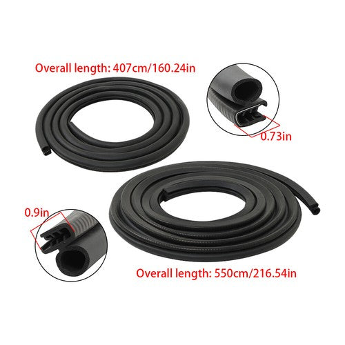 Solid Spare Suitable For 99-06 Sierra Silverado Tahoe Front Body Trim Door Weatherstrip Seal