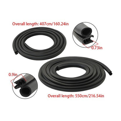 Solid Spare Suitable For 99-06 Sierra Silverado Tahoe Front Body Trim Door Weatherstrip Seal