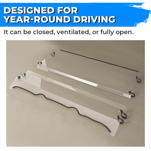 Solid Spare Plastic Clear Full Size Front Windshield Fit Polaris Ranger XP 500 800 2009-2024