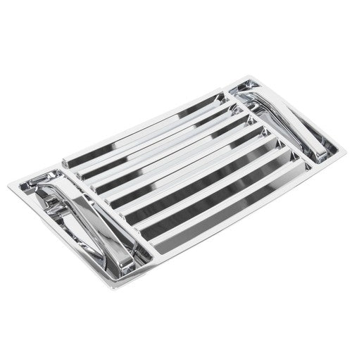 Solid Spare For 2003-2009 Hummer H2 Chrome Hood Deck Vent Panel Grille with handle covers
