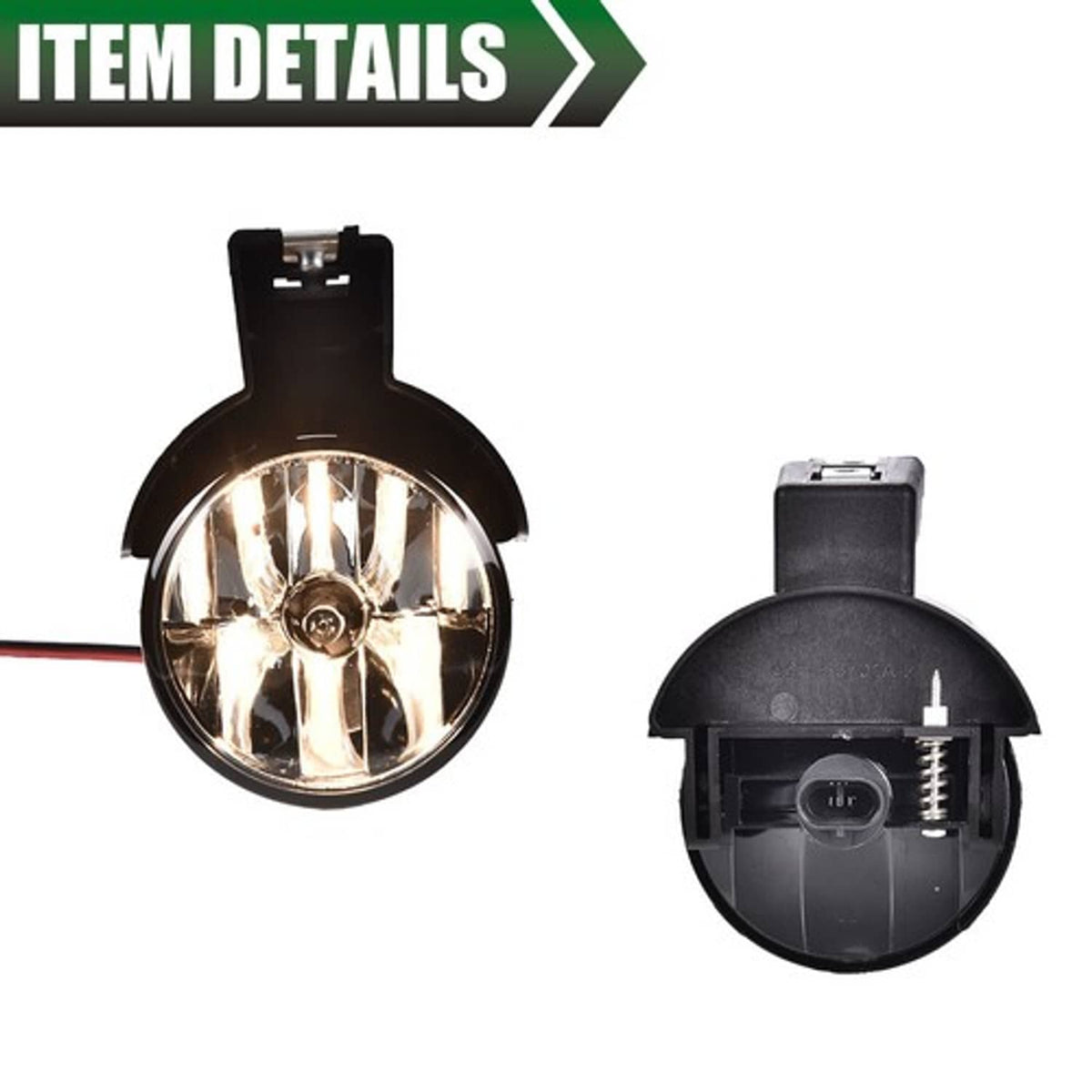 Solid Spare Fit For 97-00 Dodge Dakota / 98-00 Durango Fog Lights Driving Lamps Smoke