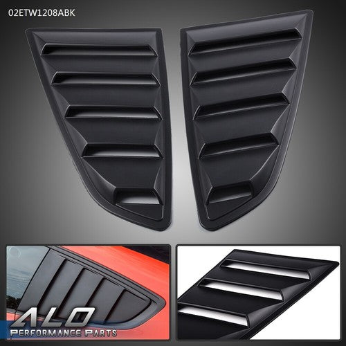 Solid Spare For Ford Mustang 2015-2021 Side Quarter Window Louvers Rear Sun Shade Cover