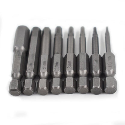 Solid Spare 8pcs Hex Head Allen Bit Set Quick Change Connect Impact Driver Drill Metric