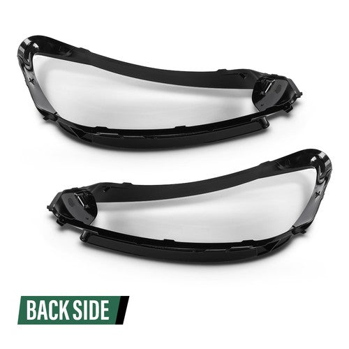 Solid Spare Fit For 2020-2023 Mercedes-Benz GLS Class Headlight Replacement Lens Pair