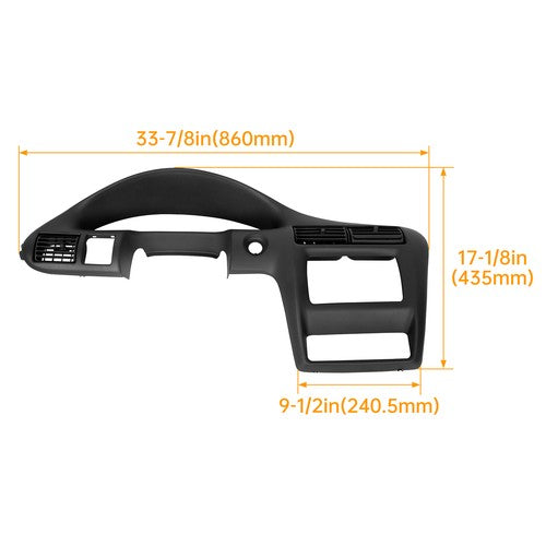 Solid Spare For 2000-2005 2004 Cavalier Dash Panel Speedometer Trim Bezel Rep. for #22698064