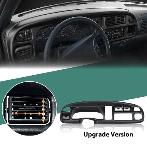 Solid Spare Dash Board Bezel Cover Instrument W/Vents For 1998-2002 Dodge Ram 1500 2500 3500