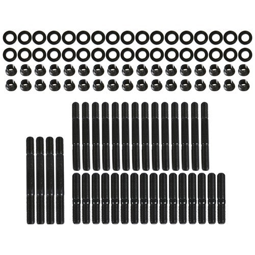 Solid Spare For Chevrolet SBC 265 267 283 302 350 Black Cylinder Head Studs w/Small Block