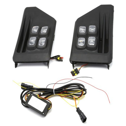 LED Fog Lights For 2019 2020-2024 Toyota Rav4 Adventure/TRD 4-Eyes Bi-color Lamp