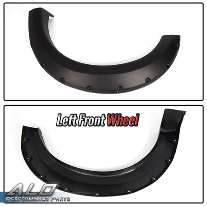 Solid Spare 4pcs Fit For 04-08 Ford F150 Bolt On Smooth Fender Flares Pocket Rivet Style