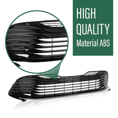 Solid Spare Front Upper & Lower Bumper Grille Grill Fit For 2018-2020 Toyota Camry LE XLE