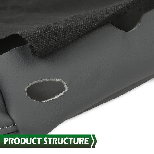 Solid Spare Fit For 2013-2018 Dodge Ram Center Console Lid Armrest Jump Seat Cover Gray