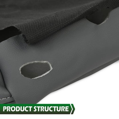 Solid Spare Fit For 2013-2018 Dodge Ram Center Console Lid Armrest Jump Seat Cover Gray