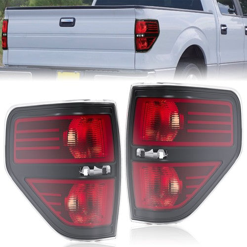 Solid Spare Rear Tail Lights Brake Lamp Left+Right For 2009-2013 2014 Ford F150 F-150 Pickup