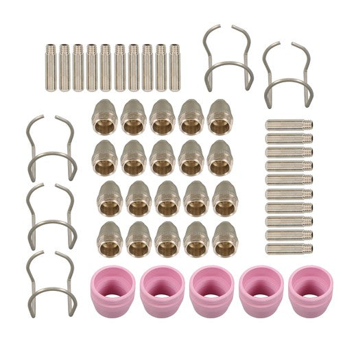 Solid Spare KIT TIPS CUT50 60Amp 50pcs SG-55 AG-60 WSD-60 Plasma Cutter Torch Consumables