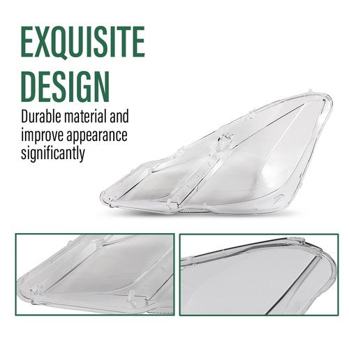 Solid Spare Fit For 2010-2013 Mercedes Benz E-Class W207 C207 E350 E500 Headlight Lens Cover