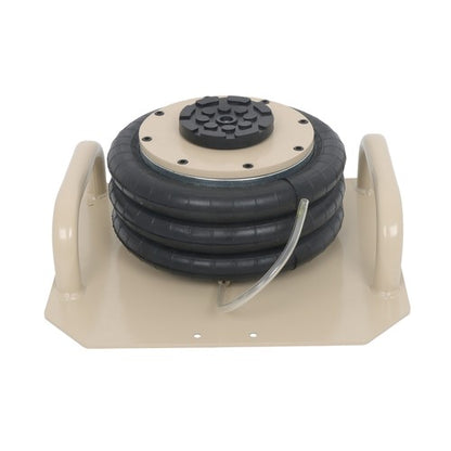 Solid Spare 3 Ton Pneumatic Jack 6600lbs Triple Bag Air Jack w/ Side Handle for Car Lifting