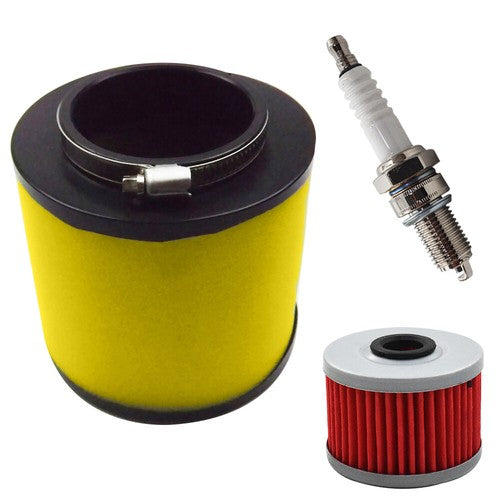 Solid Spare Air Oil Filter & Spark Plug For Honda Foreman 450 TRX450ES 4x4 ES 1999-2001