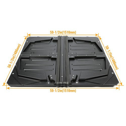 Solid Spare Black UTV Hard Top ABS Roof Durable For 2010-2014 Polaris Ranger Crew 800