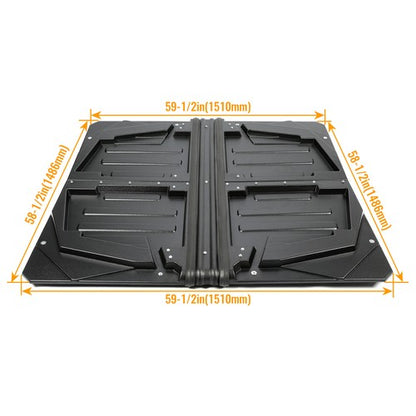 Solid Spare Black UTV Hard Top ABS Roof Durable For 2010-2014 Polaris Ranger Crew 800