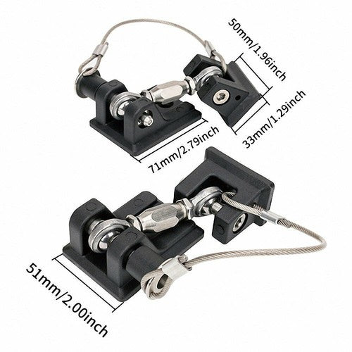 FIT Jeep Wrangler JK JL Hood Latches Hood Lock 2pcs Aluminum Catch Locking Kits
