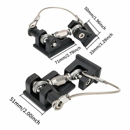 FIT Jeep Wrangler JK JL Hood Latches Hood Lock 2pcs Aluminum Catch Locking Kits